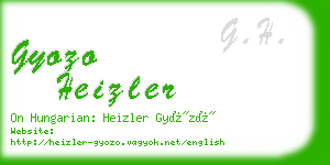 gyozo heizler business card